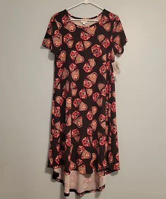 Lularoe Russian  Babushka Carly Dress Hi-Low Medium NWT • $14.99