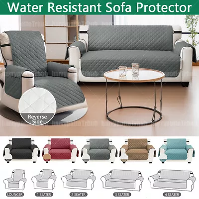 1/2/3/4 Seater Waterproof Reversible Pets Sofa Cover Chair Protector Couch Cover • $10.99