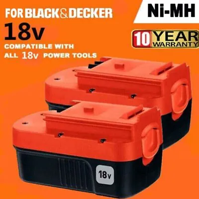 2 Pack 18V For Black And Decker HPB18 18 Volt 4.0Ah Battery HPB18-OPE 244760-00A • $25.98