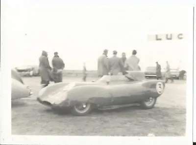 LOTUS ELEVEN No3 IN PADDOCK 1950s SMALL B/W PHOTOGRAPH • £8.99