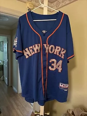 N Y METS 34 Syndergaard WORLD SERIES 2015 Jersey Majestic  Authentic Collection • $124.99