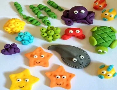 Edible Sealife Under The Sea Fish Cake Topper Decoration • £16.99