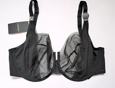 M & S Autograph Luxe Essentials  Underwired Balcony Bra 38h  Black Marks Spencer • £14.99