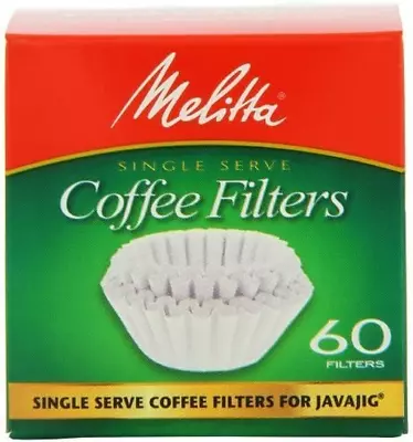 Melitta Java Jig Single Serve Paper Coffee Filters 60-Count Garden Lawn Mai • $17.44