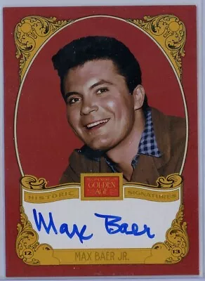 2013 Panini Golden Age Historic Signatures 43 Max Baer Jr. Beverly Hillbillies • $34.95