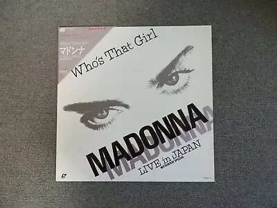 Madonna - Who's That Girl - Live In Japan - Laser Disc - OBI JAPAN LD • $15
