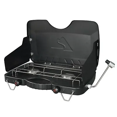 Ozark Trail 2 Burner Propane Gas Camping Stove GCT2208W Black • $33.98