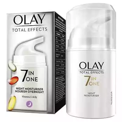 Olay Total Effects Night Cream Moisturiser 7-In-1 Anti-Ageing Firming Cream 50ml • $45