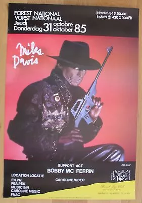 MILES DAVIS Original Concert Poster 1985 Jazz • $39