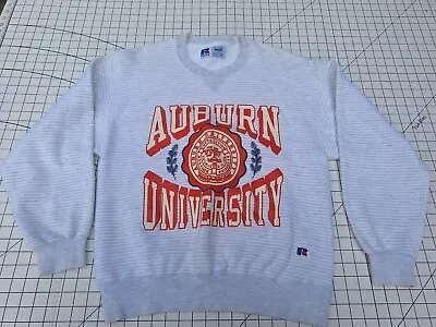 Vintage 90s Auburn University Tigers Pullover Russell Sweatshirt Sz MED • $49.95