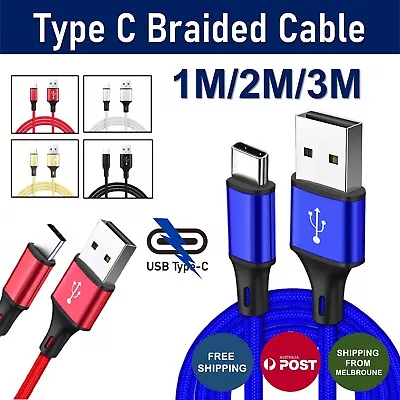 $1.95 • Buy 1M 2M 3M Braided USB Type C Data Charger Cable For Samsung Xiaomi Huawei Oppo