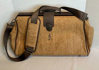 Peasants And Travelers Doctor Bag Natural Cork Material Briefcase Travel Luggage • $24