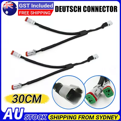 For DEUTSCH CONNECTOR PLUG DT 2 TO 1 Y ADAPTOR CABLE LED WORK LIGHT BAR WIRING • $9.95