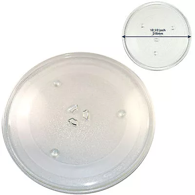 12.5-inch Glass Turntable Tray For Sharp Microwave Oven Cooking Plate 318mm • $22.95