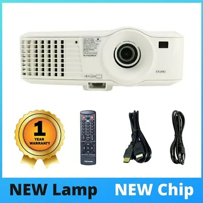 Mitsubishi EX240U DLP Projector NEW Lamp - NEW Chip W/Accessories • $179.09