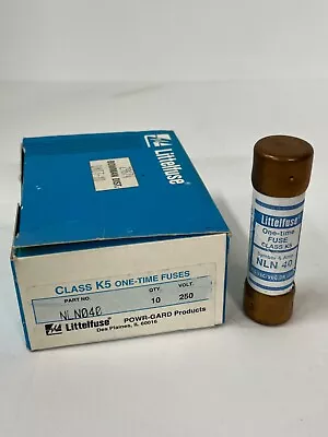 Littlefuse Nln 40 One Time Class K5 40 Amp Fuse 250vac Lot Of 7 • $21