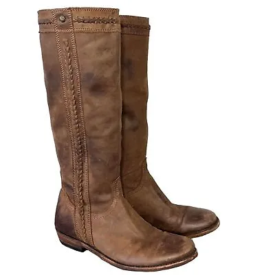 Liberty Black Womens Vegas Tall Leather Cowboy Western Boots SZ 8 • $124.99