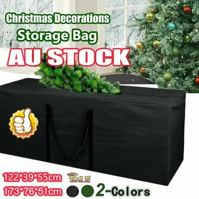 Super Large 173x76x51cm Duty Polyester Christmas Tree Storage Bag Green DM • $20.55