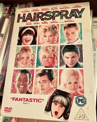 Hairspray DVD (2007) John Travolta Michelle Pfeiffer Great Comedy With Slipcover • £2.97