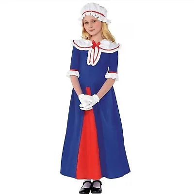 New  Kids Halloween Martha Washington Costume 4th Of July Fancy Dress Size M  • $49.99