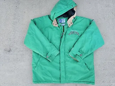 Vintage Mens Starter New York Jets Hooded Jacket Size XL-Green • $149.99