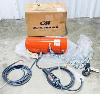 Unused Cm Lodestar Model-b Electric Chain Hoist 1/4-ton 15ft-lift 440/480v • $1699.99