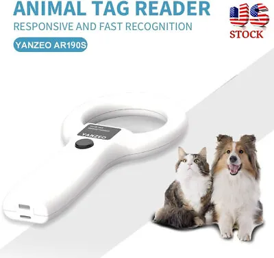 134.2kHz RFID Pet Dog Cat Microchip Reader Animal ID Tag EMID ISO Chip Scanner • $23.05
