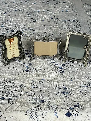 Art Nouveau Metall Picture Frames. Lot Of 3. • $32