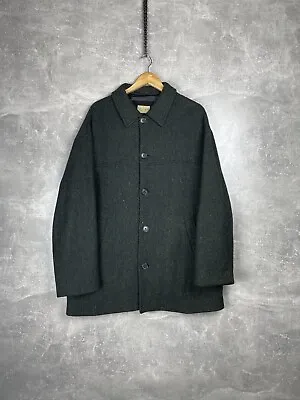 Magee Green Tweed Wool Herringbone Pattern Irish Coat Size XL Made In UK • $99