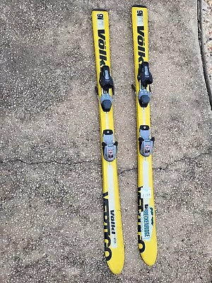 Youth Volkl Vertigo G3 Jr 130cm Downhill Skis With Marker Titanium 1300 Bindings • $120.99