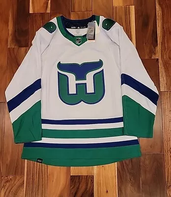 Hartford Whalers NHL Adidas Hockey Jersey Size 50 NWT Carolina Hurricanes Vintag • $159.99