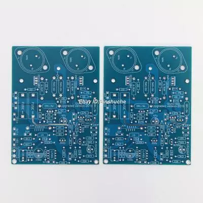 HiFi One Pair QUAD405 CLONE Stereo Amplifier Board PCB MJ15024 100W*2 • $5