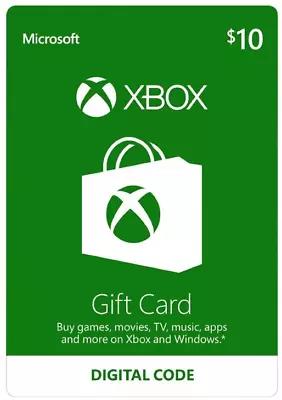 XBOX Live US Gift Card USD 10 • $20