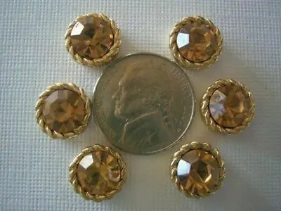 2 Hole Slider Beads Roped Circle Sm Topaz Crystal Made With Swarovski Elements#6 • $7.75