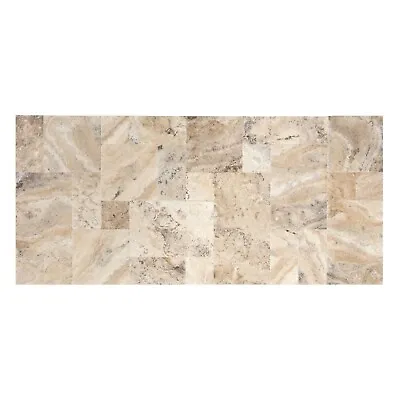 Philly Antique French Pattern Travertine Tile - Brushed And Chiseled Edge • $9.90