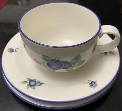 £5.50 • Buy Royal Doulton Everyday Blueberry Trio Cup Saucer &  Plate