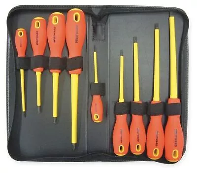 Westward 1Yxn6 Insulated Screwdriver SetSlotted/Phillips9 Pcs • $59.45