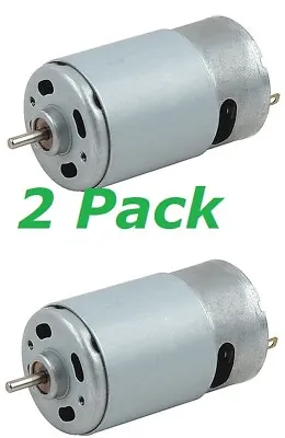 2pc 18v DC Motor 550 High Torque 20k RPM RC Car Drill Tool 1/8in Round Shaft  • $10.32