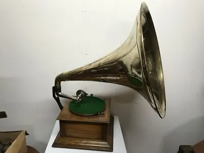 Horn Gramophone Oak Cased Early 1900's • £1500