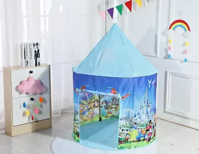 Play Tent For Kids CHILDREN TENT Disney Fairytale Castle Fun Toy PLAYHOUSE GIFT • £24.99