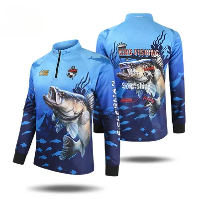 2023 New Fishing Shirts Anti-UV Summer Fishing Jerseys Sunscreen Breathable • $40.82