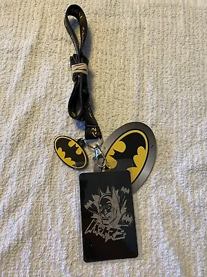 $13.99 • Buy Batman Lanyard Keychain With ID Holder And Rubber Charm