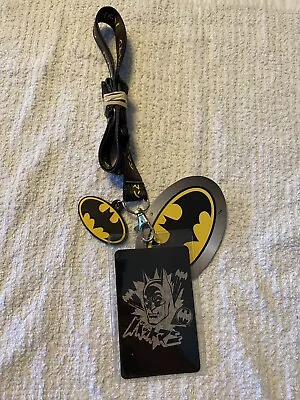 Batman Lanyard Keychain With ID Holder And Rubber Charm • $13.99