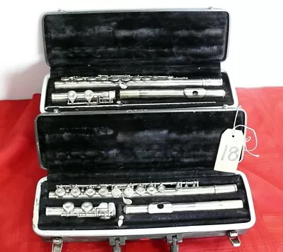 Artley 18-0 And Bundy Flute..  Lot Of 2 Items.   AS-IS     (33) • $9.99
