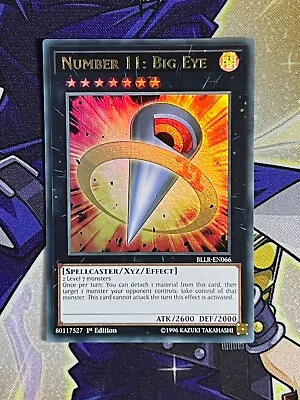 Yu-Gi-Oh Number 11: Big Eye BLLR-EN066 Ultra Rare 1st Edition NM • $7.40