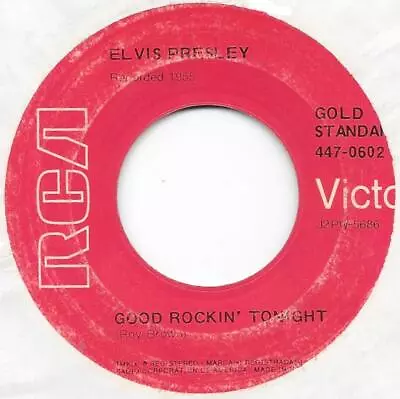 ELVIS PRESLEY Good Rockin' Tonight On RCA Red Label Rock 45 • $10