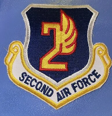 Vietnam War - 1990s USAF 2nd Air Force Patch(W) • $4.99