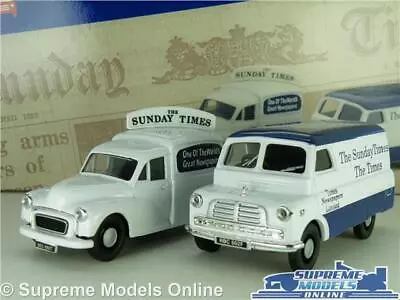 Corgi Morris Minor & Bedford Ca Model Van Gift Set The Times Newspaper 1:43 977 • £12.99