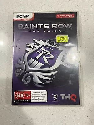 Saints Row THE THIRD PC Game 2011 Original Small Box With Manual FREE POST • $9.50