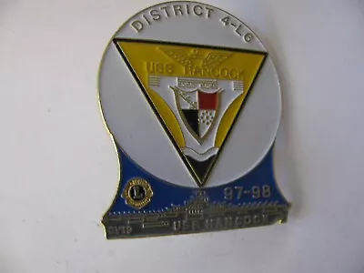 Lions Club Pin - Pin Trader    Uss Hancock   Cv 19   Historic Battleship  Series • $9.99